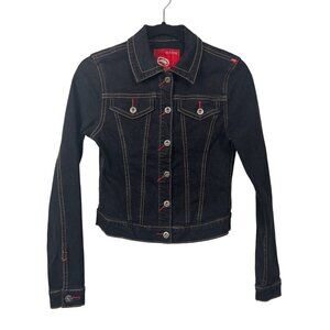 Ecko Red XS Y2K Vintage Denim Jacket Long Sleeve Women's
